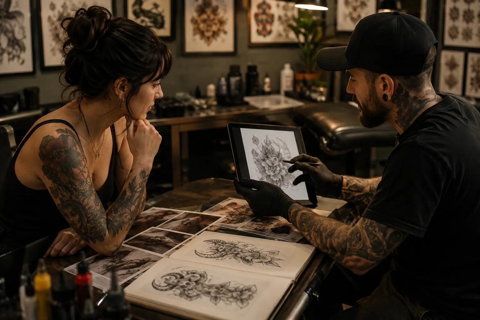 Ce qu’il faut discuter avec votre tatoueur avant de commencer la personnalisation d’un tatouage